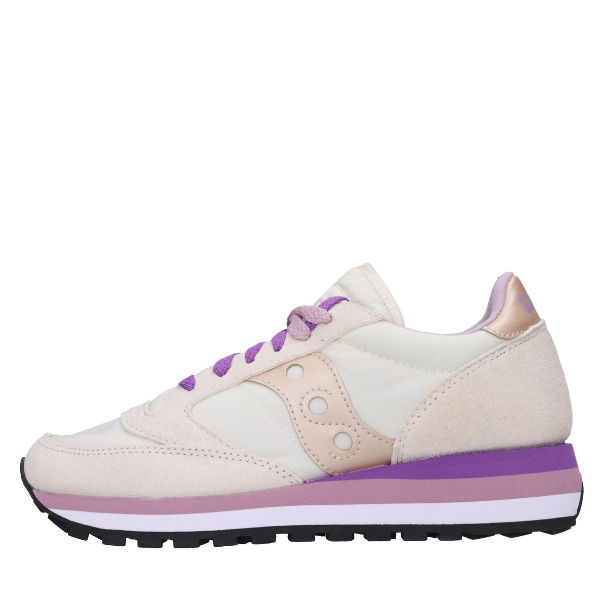 Sneakers in camoscio e tessuto 