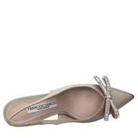 Décolléte slingback in raso 