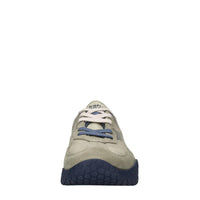 Sneakers in camoscio ecopelle e tessuto 