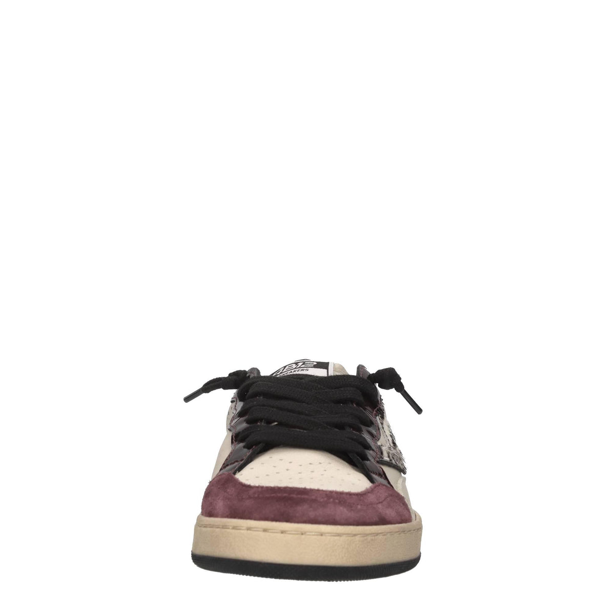 Sneakers in pelle e glitter 