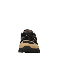 Sneakers in camoscio e tessuto 