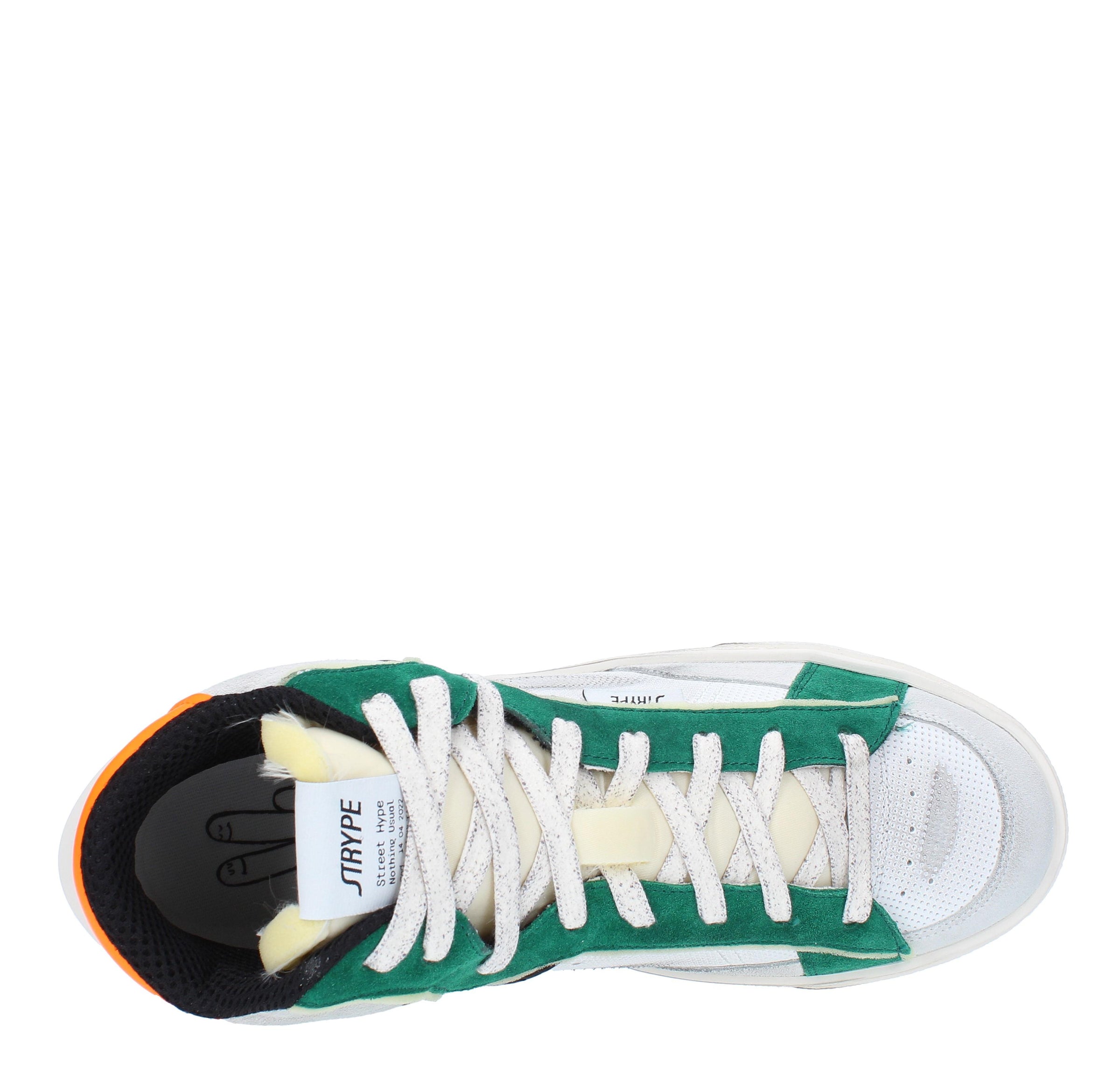 Sneakers in camoscio pelle e tessuto 