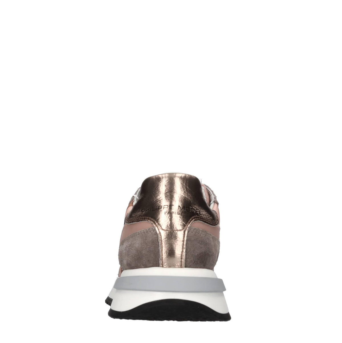 Sneakers in pelle e tessuto 