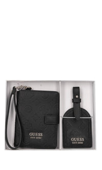 Gift box con portapassaporto portacarte e targhetta portanome in ecopelle 