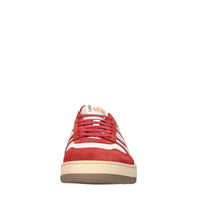 Sneakers in pelle,camoscio e tessuto 
