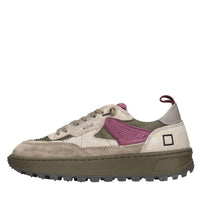 Sneakers in camoscio e tessuto 