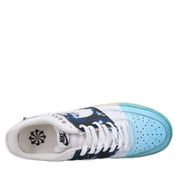 Sneakers in ecopelle e tessuto 