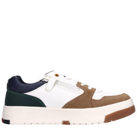 Sneakers in ecopelle e tessuto 