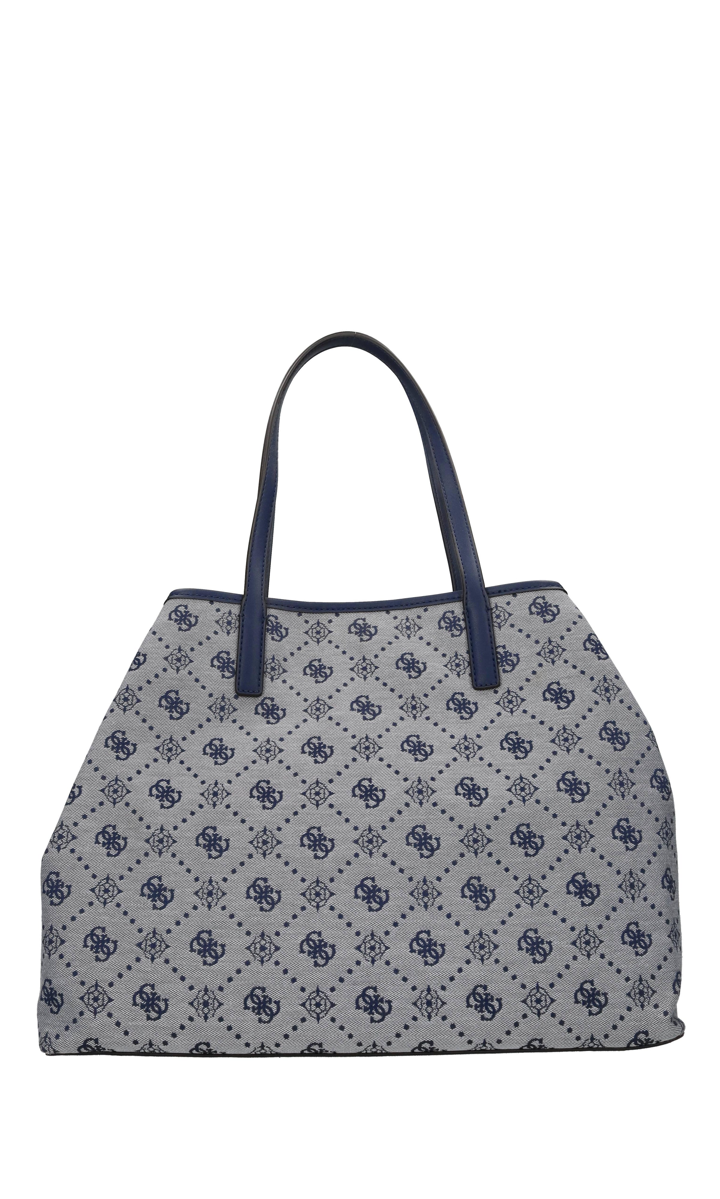 Borsa in ecopelle e tessuto 