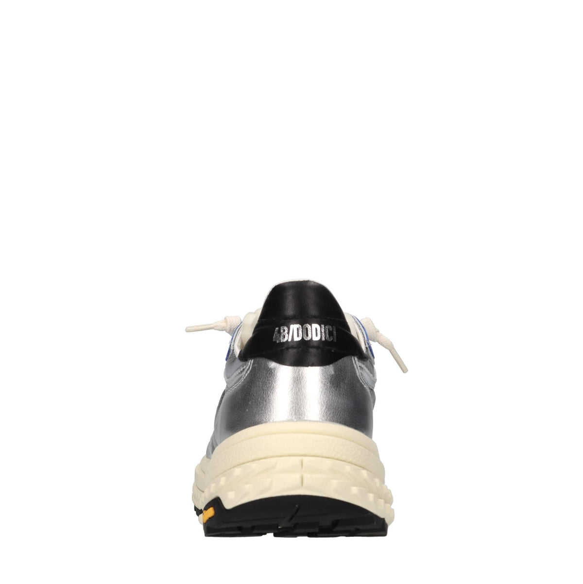 Sneakers in pelle e tessuto 