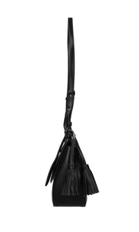 Borsa in ecopelle e tessuto 