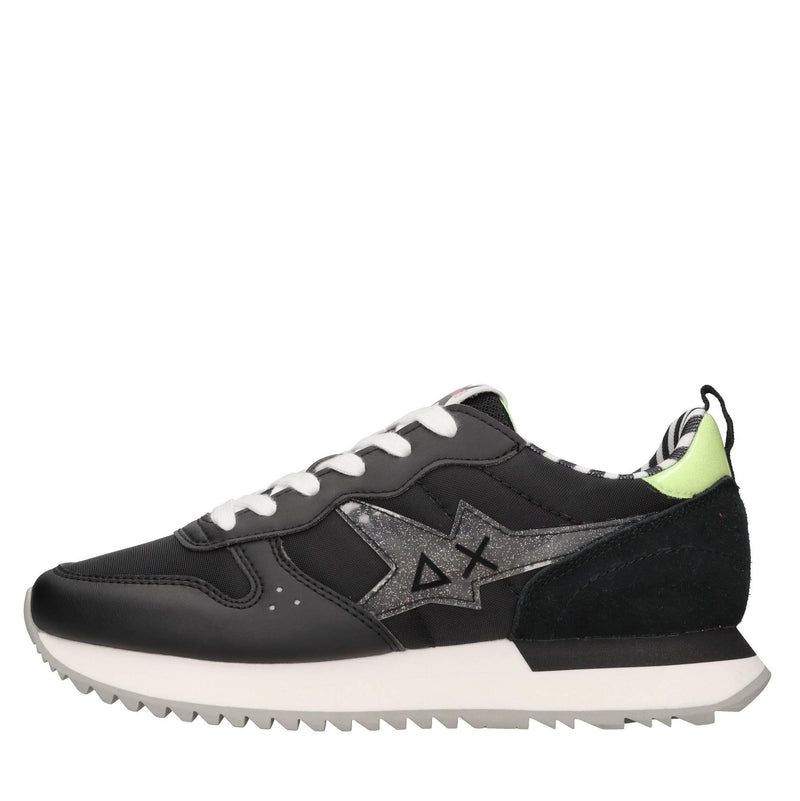 Sneakers in camoscio pelle e tessuto 