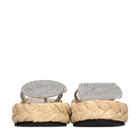 Mules in pelle e strass 