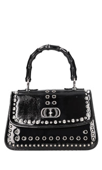 Borsa in pelle e borchie 