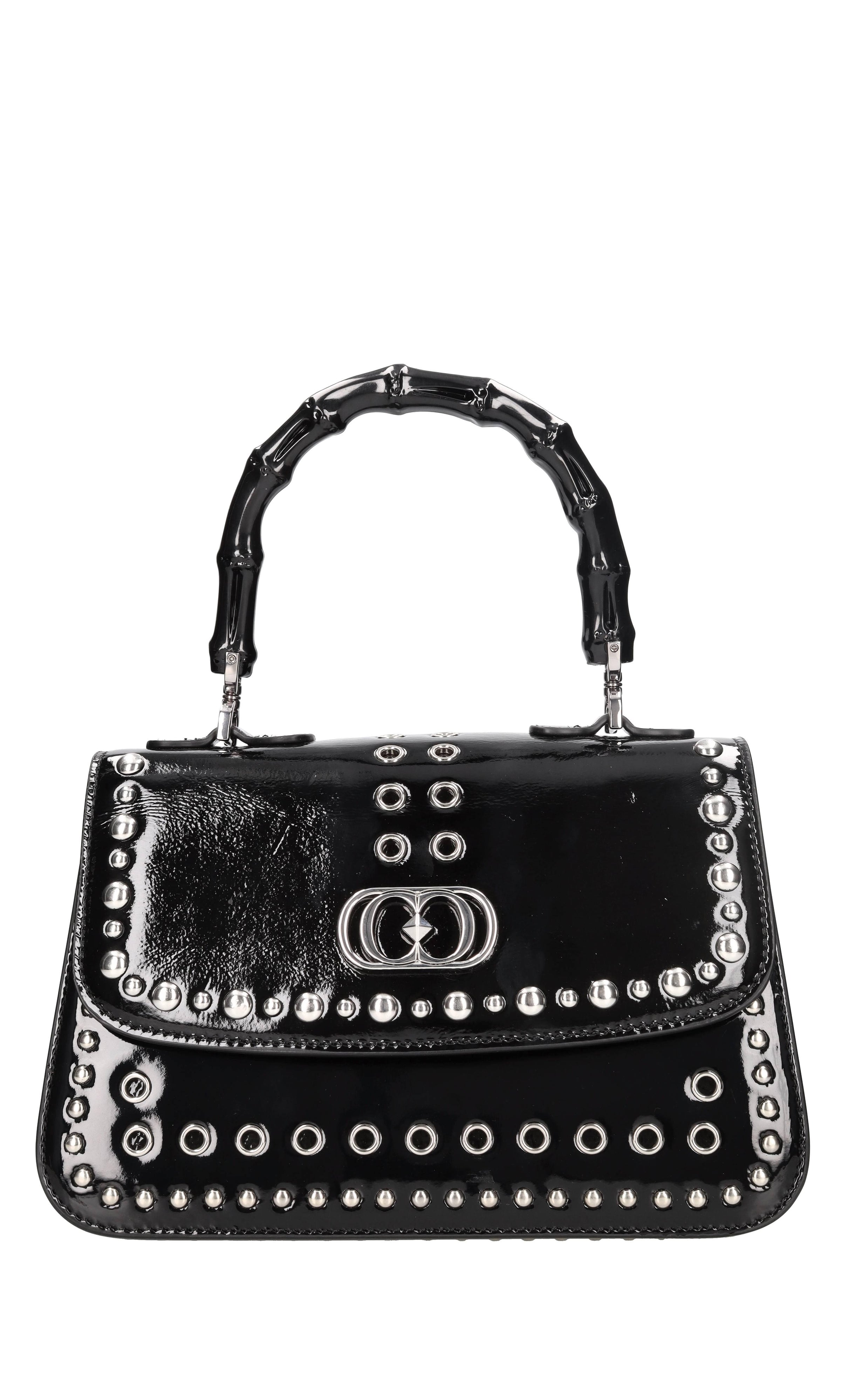 Borsa in pelle e borchie 