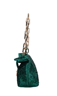 Borsa Night Edition in raso e strass 