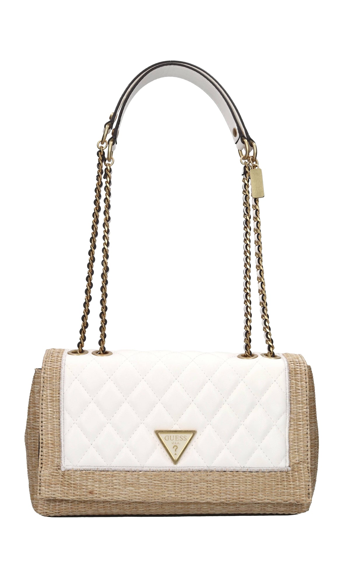 Borsa in ecopelle e rafia 