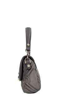 Borsa in velluto ed ecopelle 