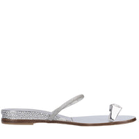 Mules in pelle e Swarovski 