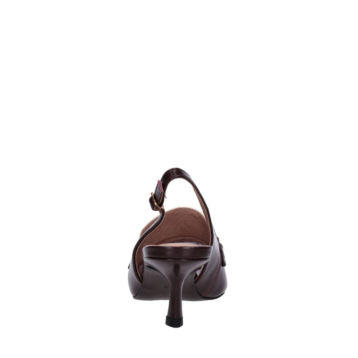Décolleté slingback in pelle 