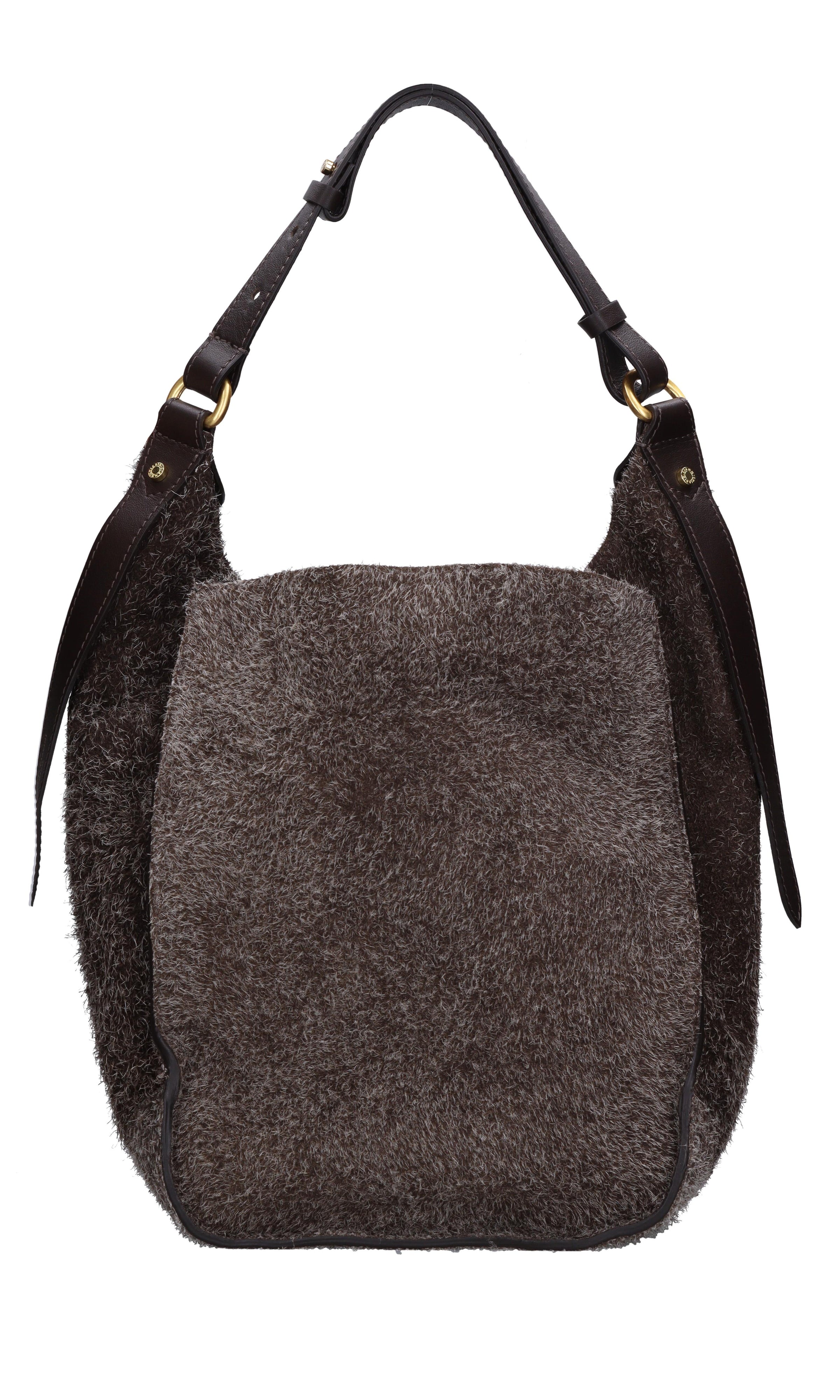 Borsa in camoscio e pelle 