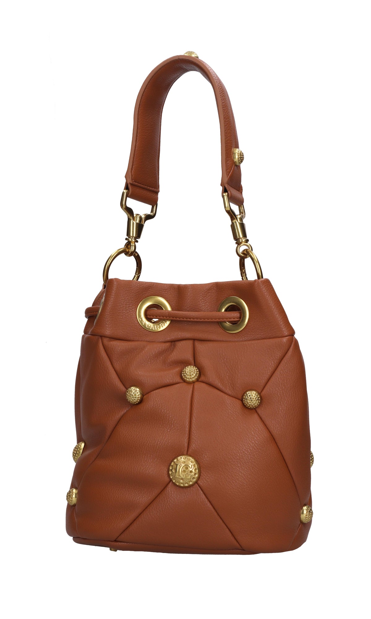 Borsa Stud lc Bucket in ecopelle 