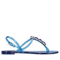 Sandali flat Jelly in PVC  e Swarovski 