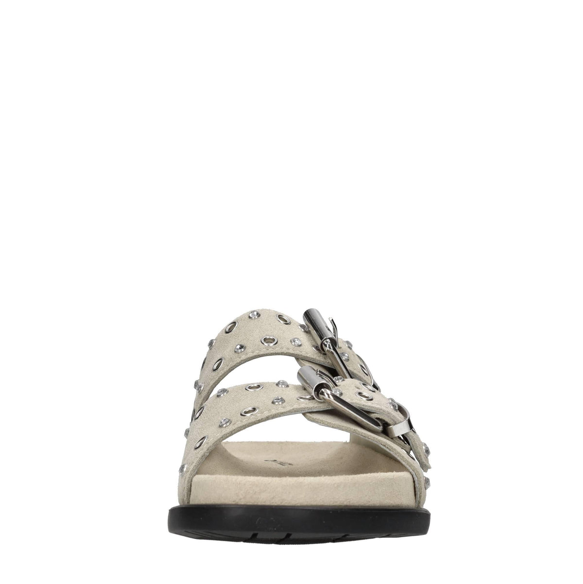 Mules in camoscio e strass 