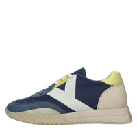 Sneakers in camoscio e tessuto 