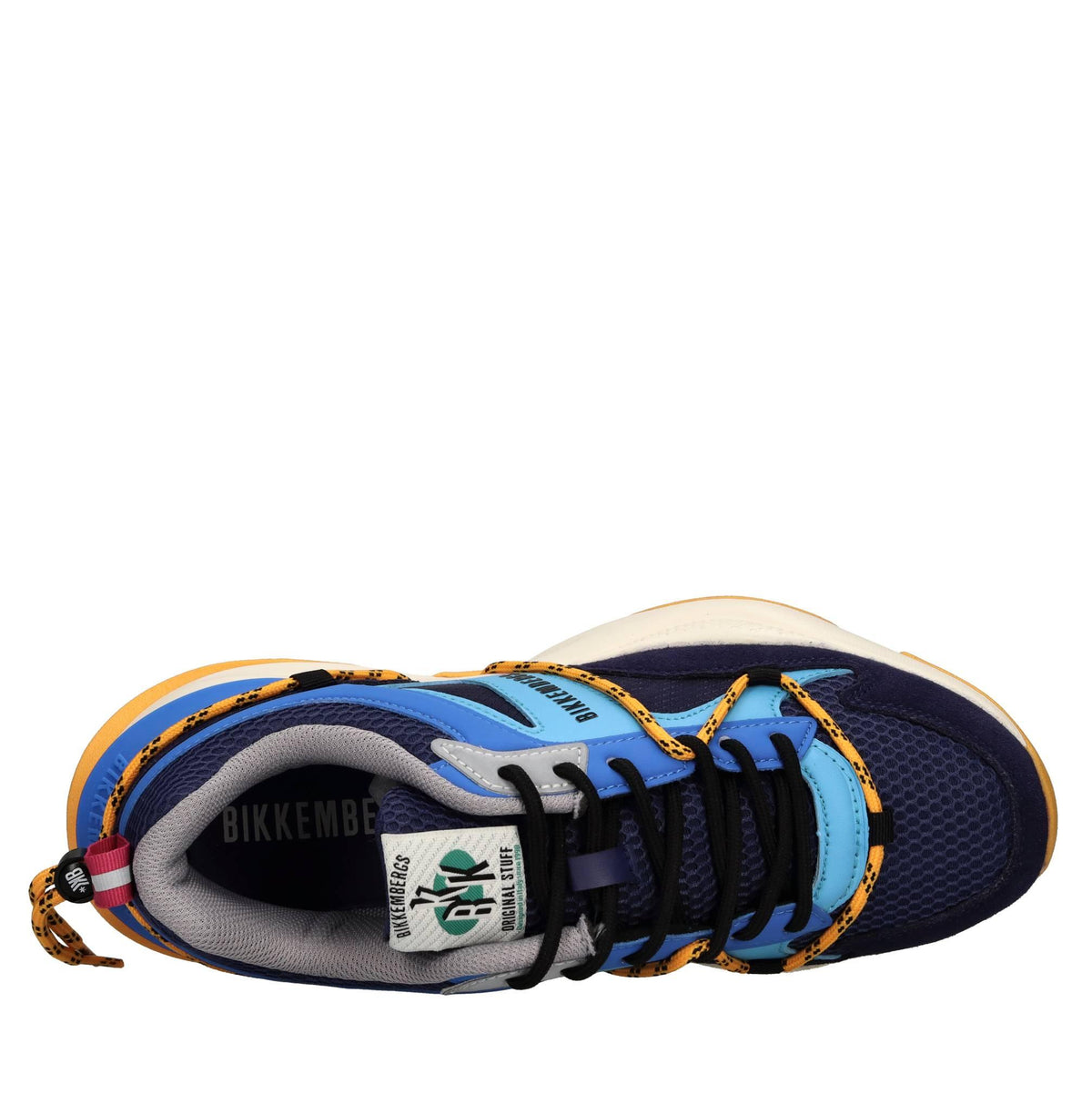Sneakers in camoscio, ecopelle e tessuto 
