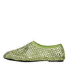STRATEGIA Dollie fabric and rhinestone ballerina flats