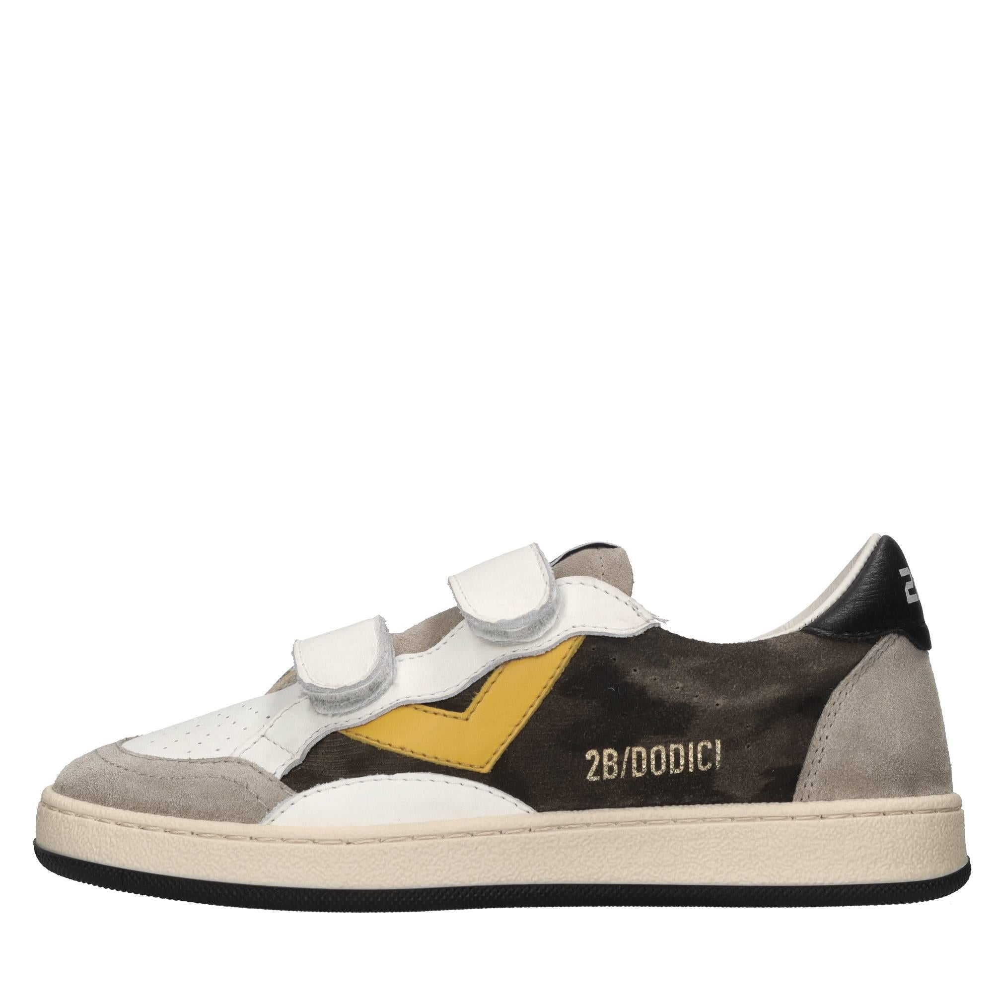 Sneakers in pelle e camoscio 