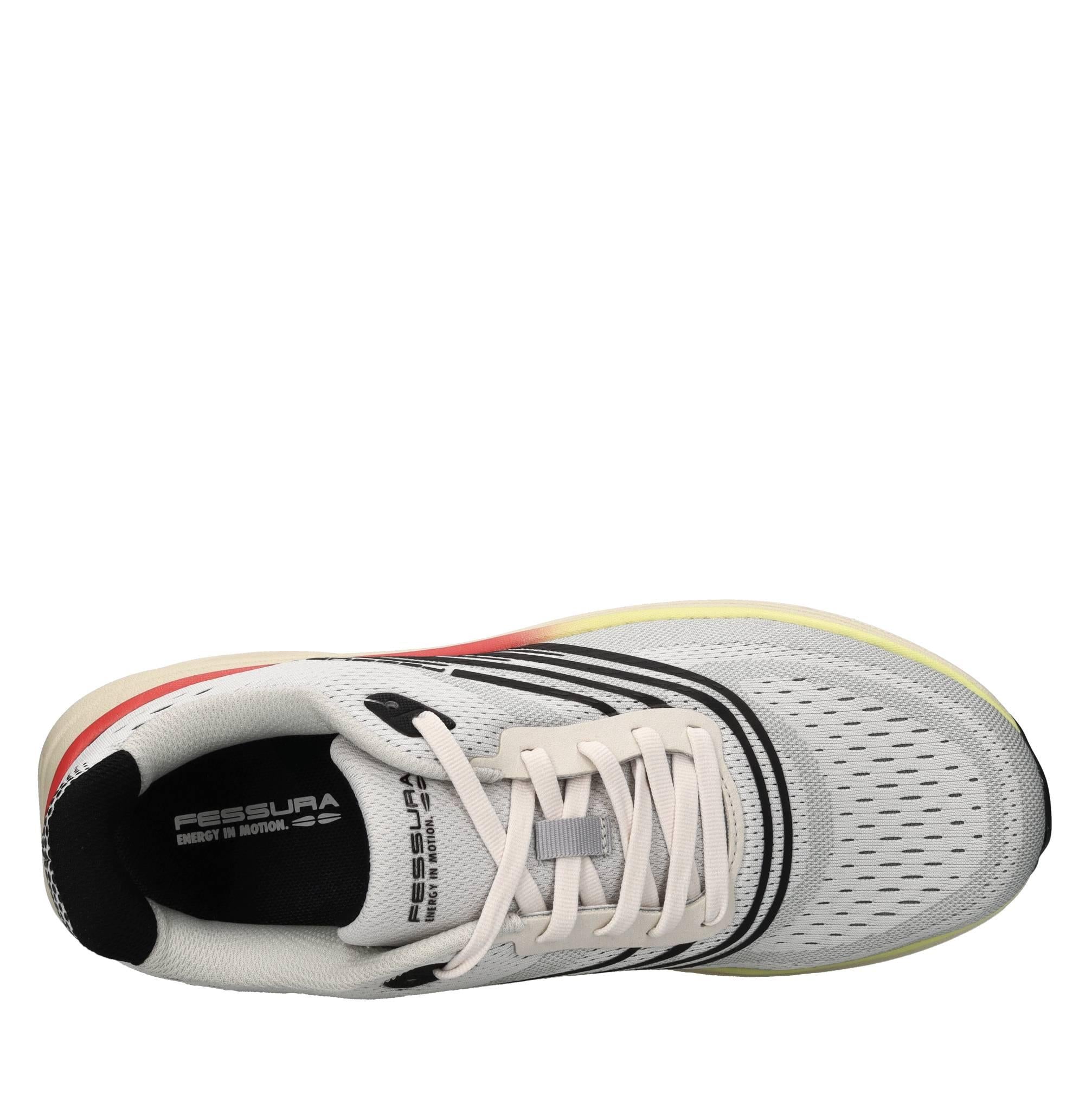 Sneakers in ecopelle e tessuto 