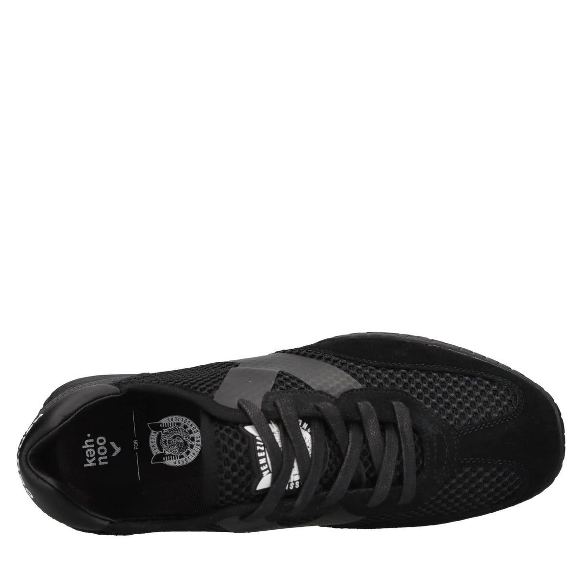 Sneakers in camoscio ecopelle e tessuto 