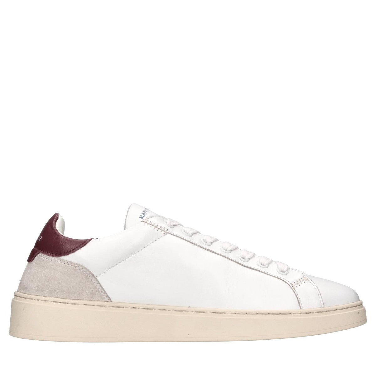 Sneakers in pelle e tessuto 