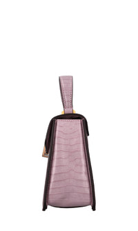 Borsa in pelle stampa cocco 