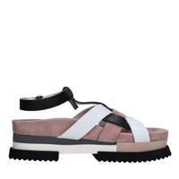 Sandali in pelle e camoscio 