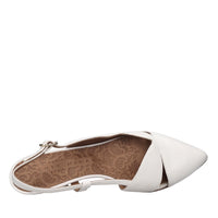 Décolleté slingback in pelle 