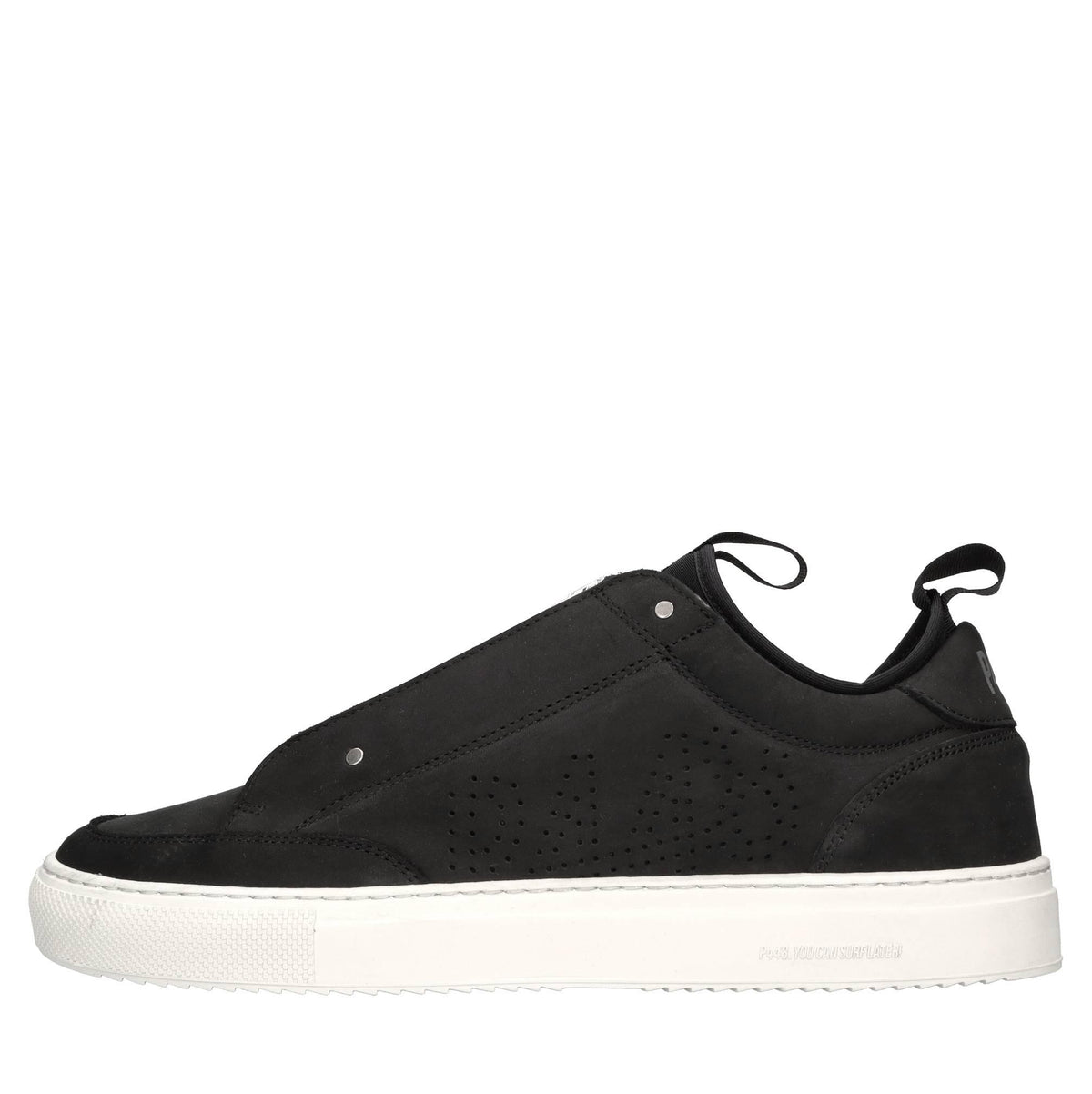 Sneakers in camoscio e tessuto 