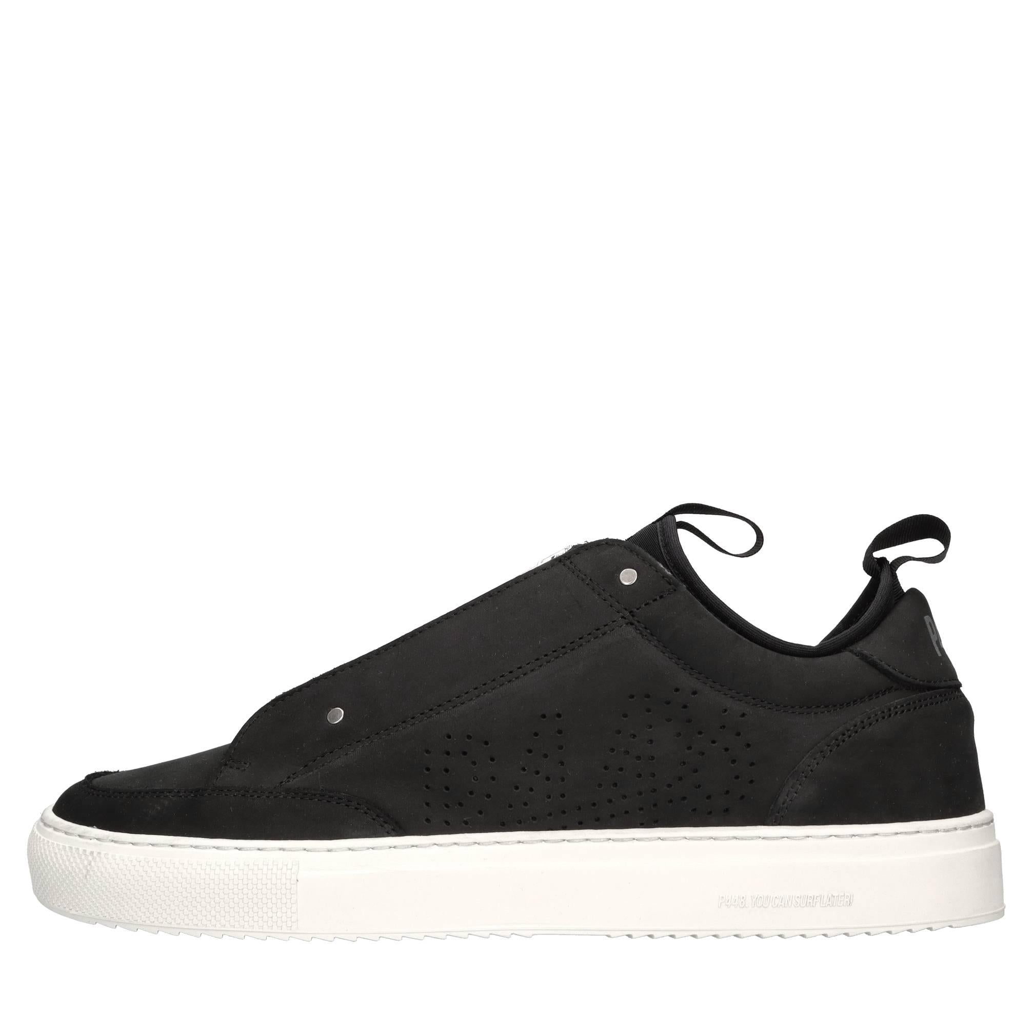 Sneakers in camoscio e tessuto 