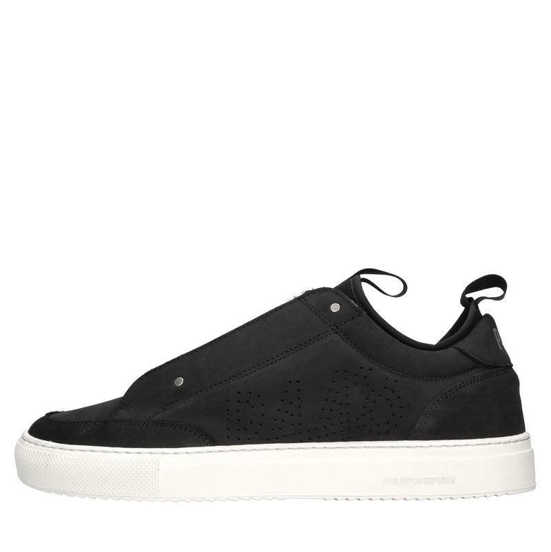 Sneakers in camoscio e tessuto 