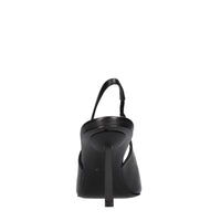 Décolleté slingback in pelle 