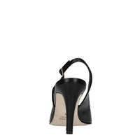 Décolleté slingback in pelle 