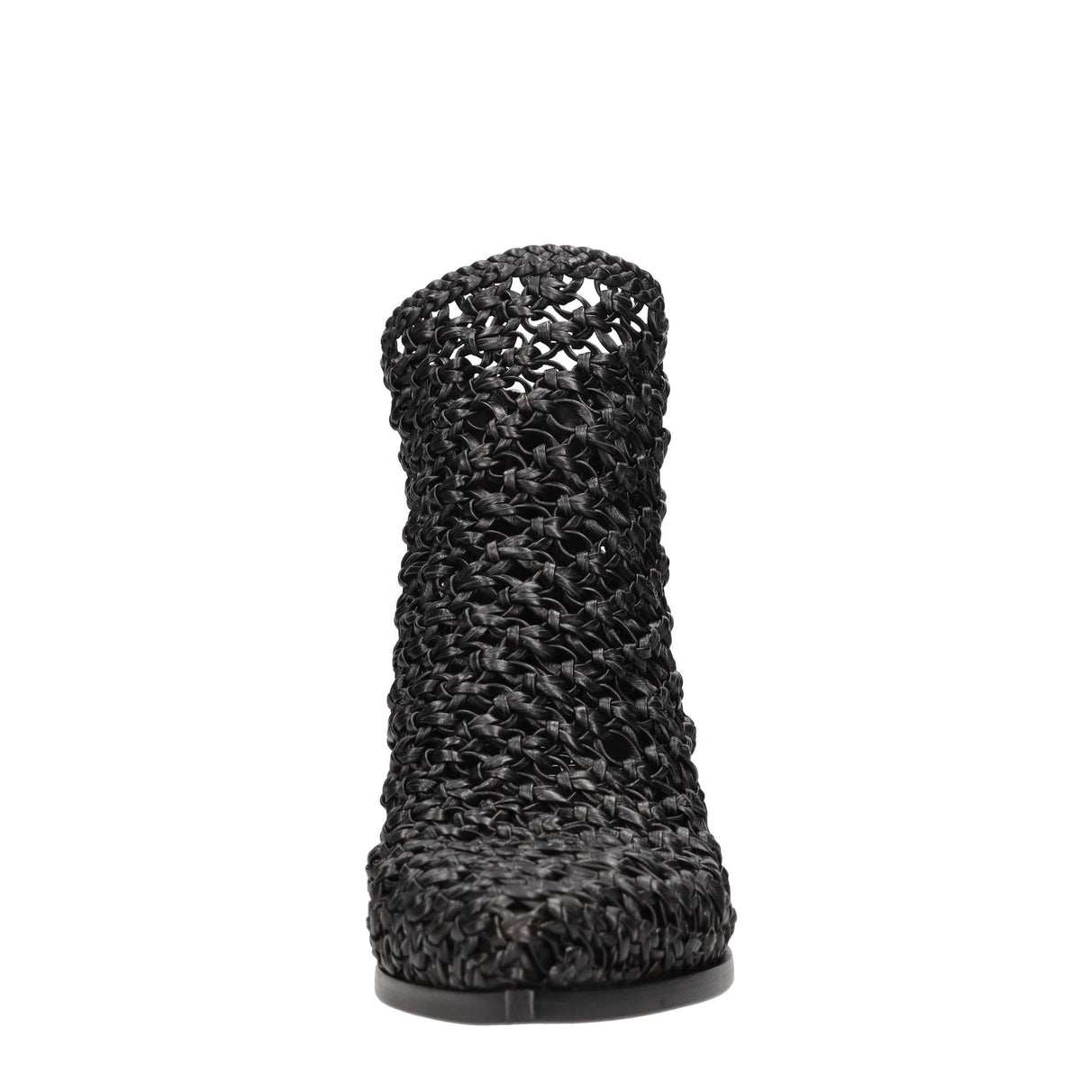 Tonchetti in pelle intrecciata 