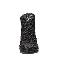 Tonchetti in pelle intrecciata 