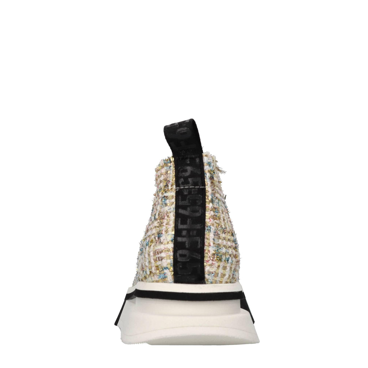 Sneakers in tessuto con inserti in camoscio 