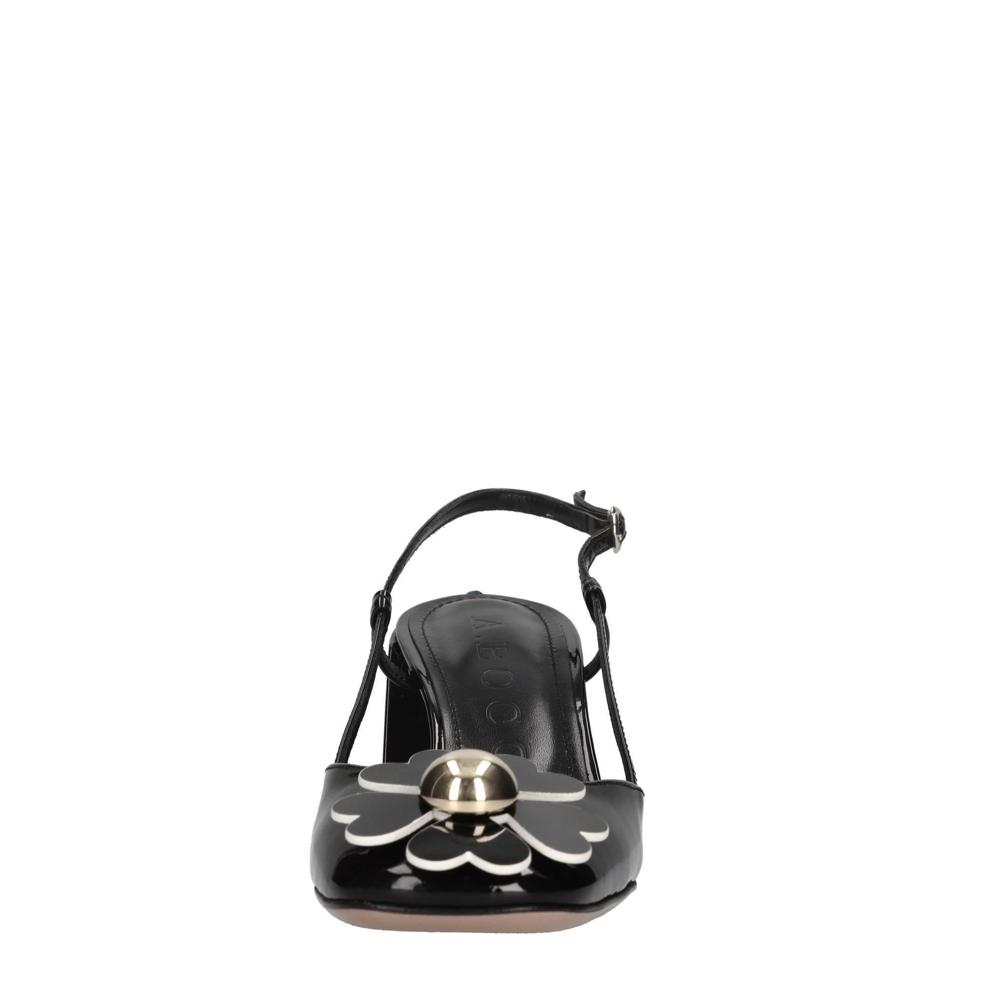 Décolléte slingback in vernice 