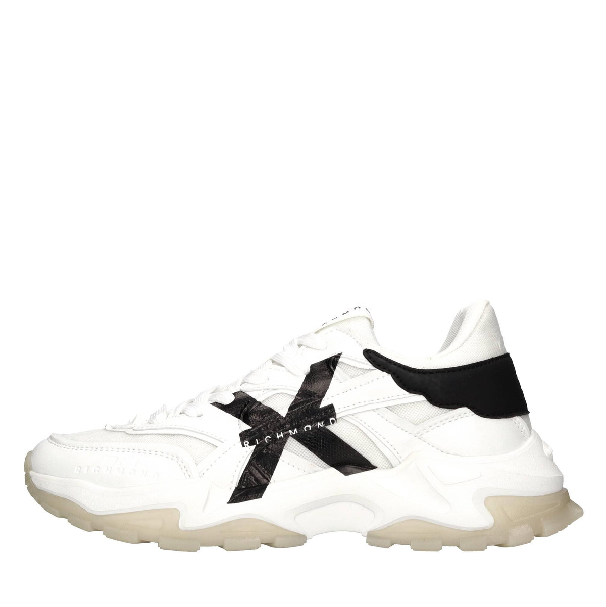 Sneakers in ecopelle e tessuto 