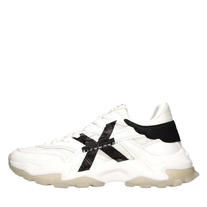 Sneakers in ecopelle e tessuto 