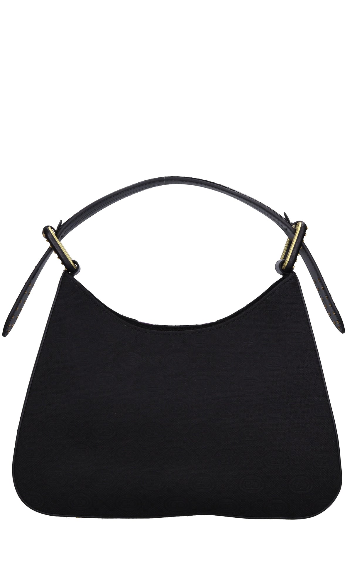 Borsa Monogram Shoulder in pelle e tessuto 